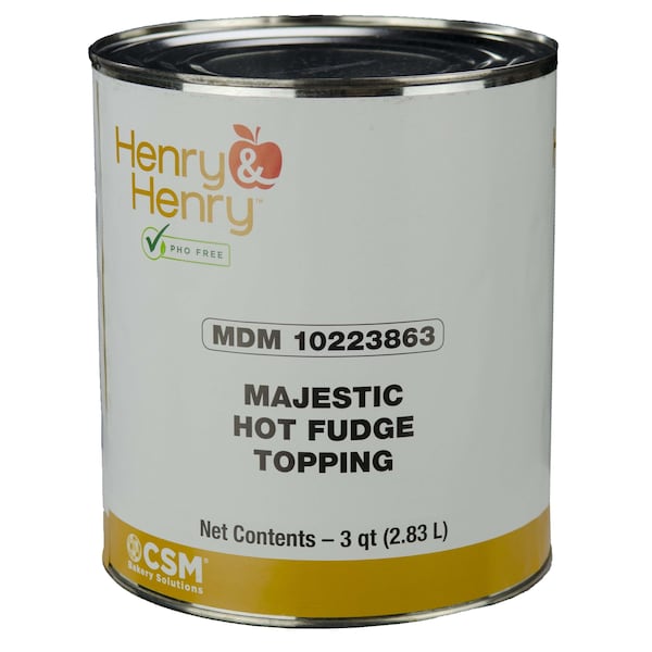 Henry And Henry Majestic Hot Fudge Topping 45.4lbs, PK6 10223863 - main